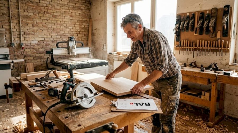 Un artisan menuisier qui sublime le bois grâce à des outils de pointe