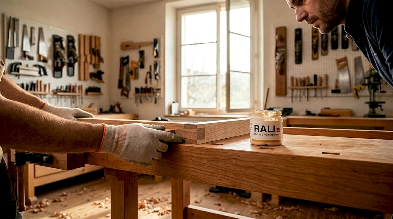 Atelier de fabrication bois : montage et assemblage sur établi
